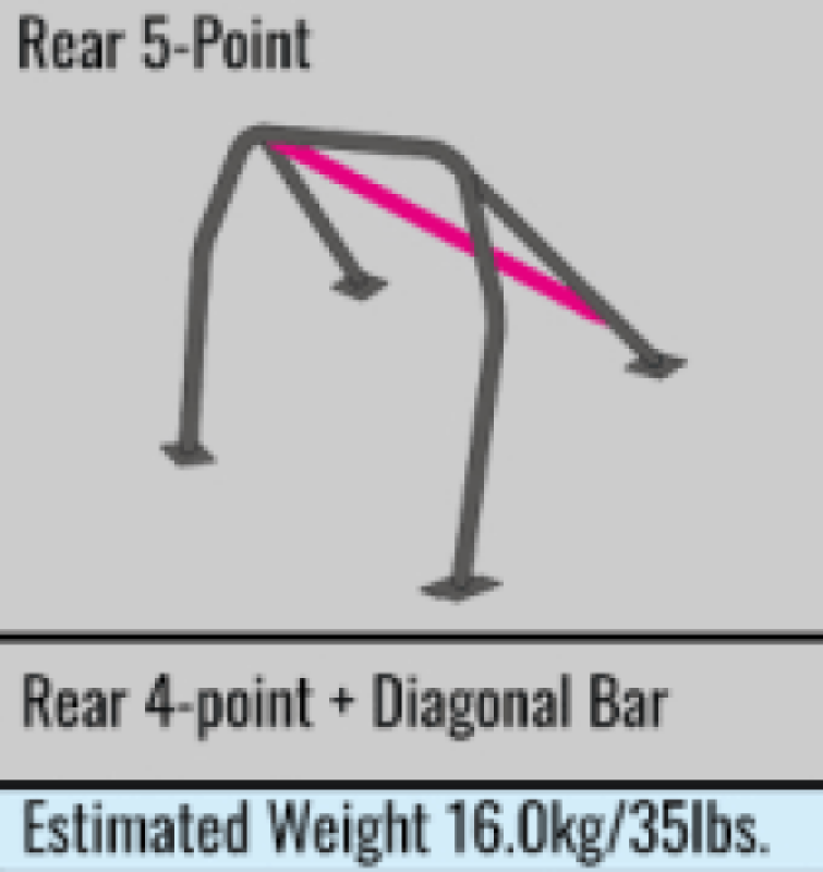 Cusco Steel Roll Cage 5 Point 4 Passenger 2015 Subaru WRX / STI