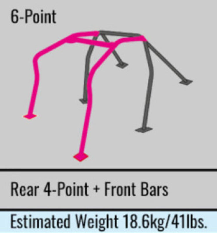 Cusco Chromoly Roll Cage 6 Point EG9 4 Passenger (S/O / No Cancel)