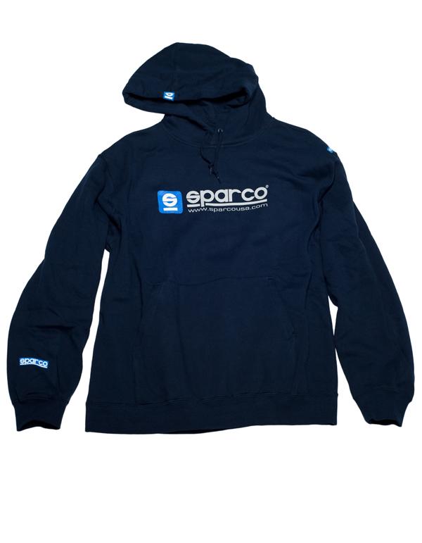 Sparco Sweatshirt Hooded WWW Navy LRG
