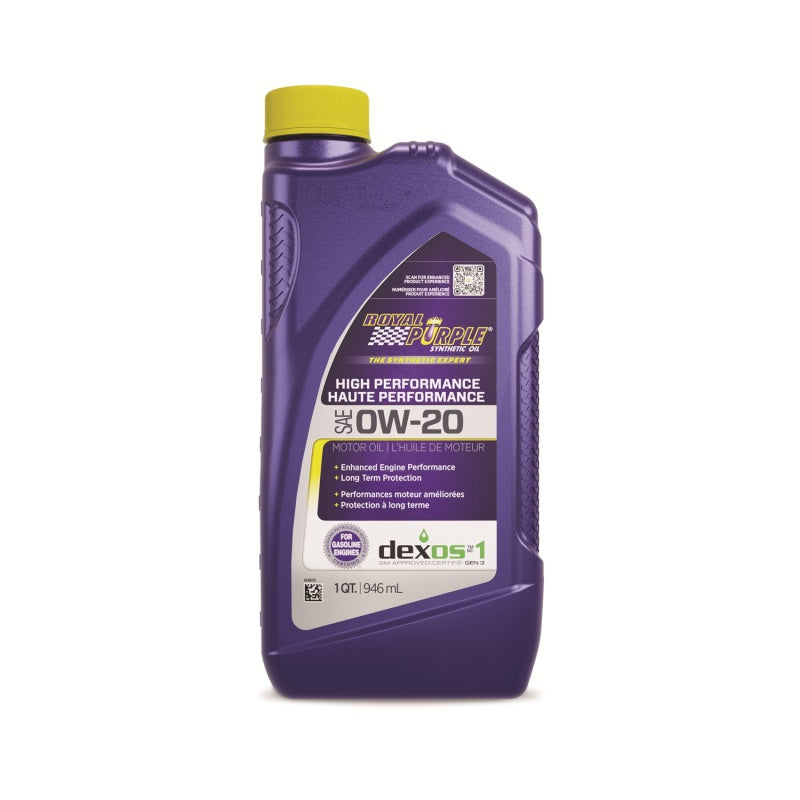 Royal Purple Synthetic High Performance 0W20 Motor Oil (Canada) - 1 Quart