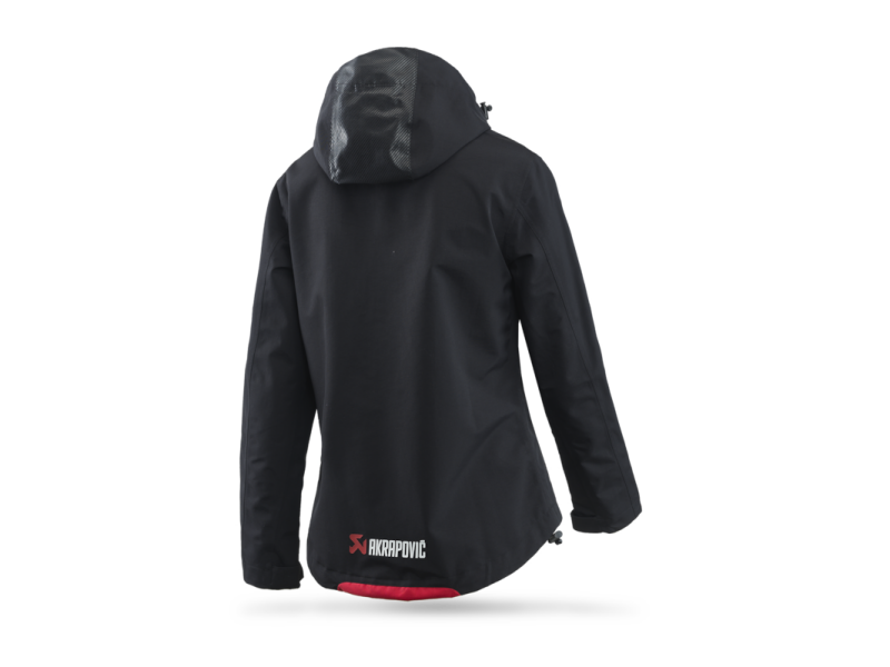 Akrapovic Womens Corpo Rain Jacket Black - 2XL