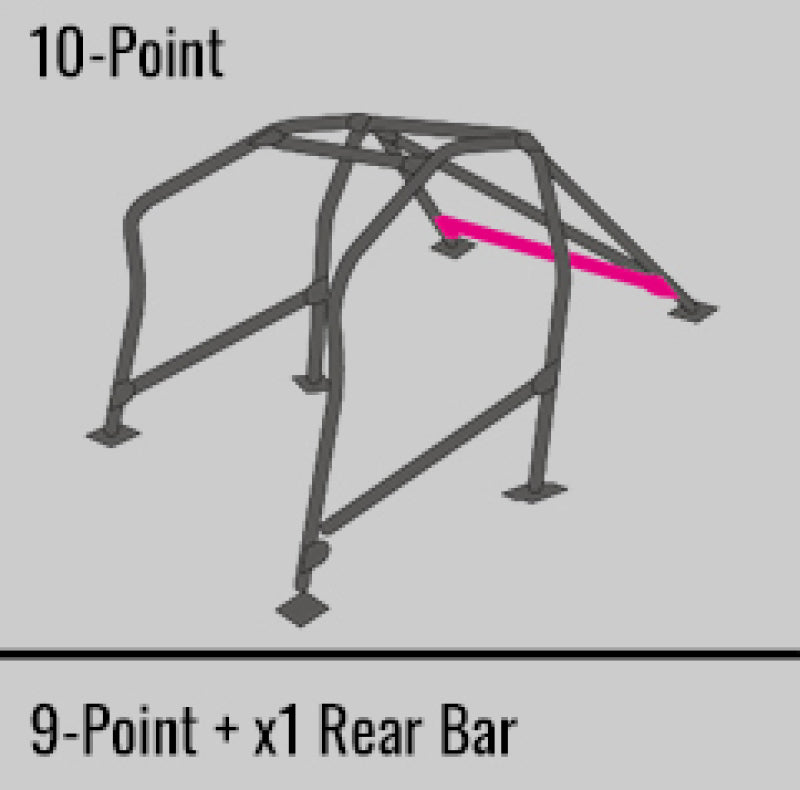 Cusco Steel Roll Cage 10 Point 2 Passenger Escape Dash 2015 Subaru WRX / STI