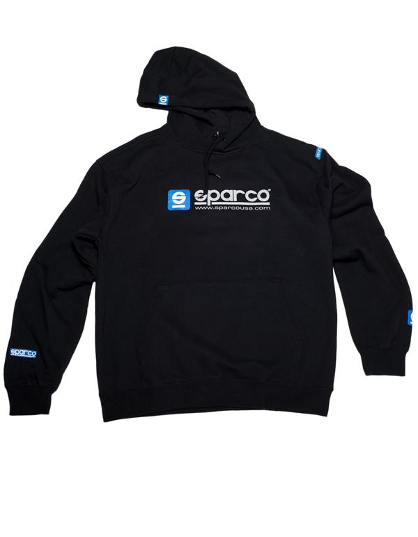 Sparco Sweatshirt Hooded WWW Blk Sml