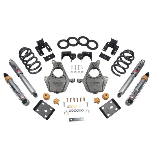 Belltech LOWERING KIT 16.5-17 Chevrolet Silverado Ext/Crew Cab 2WD 3-4F / 5-6R