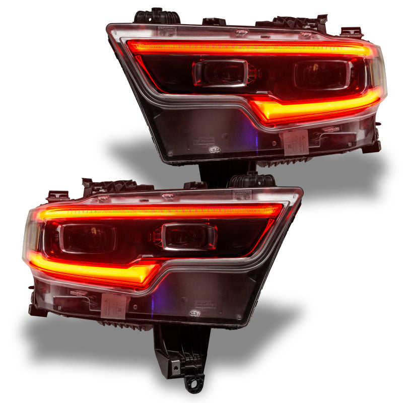 Oracle 19-21 RAM 1500 Headlight DRL Kit Projector LED - RGBW+A w/ Simple Controller