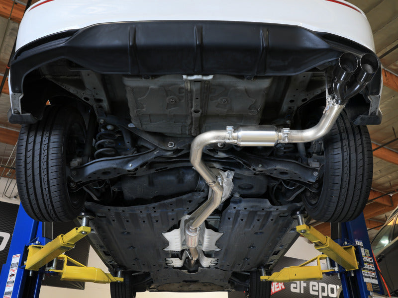 aFe POWER Takeda 2.5in 304 SS Cat-Back Exhaust w/ Black Tips 22-25 Honda Civic L4-2.0L