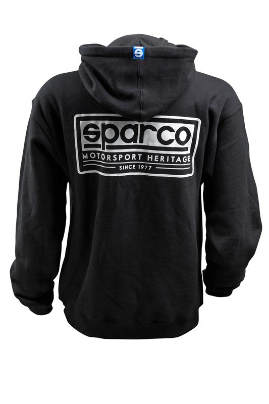 Sparco Sweatshirt Hooded Heritage Blk Xs