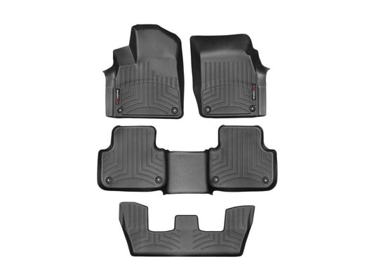 WeatherTech 17+ Audi Q7 Front & Rear FloorLiners - Black