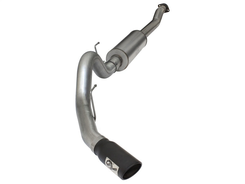 aFe MACHForce XP SS Exhaust 4in Cat-Back w/ Black Tip 2015 Ford F-150 EcoBoost V6 2.7/3.5Ltt