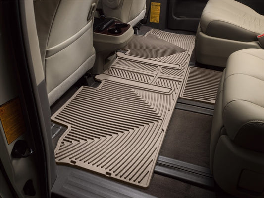 WeatherTech 11+ Toyota Sienna Rear Rubber Mats - Tan