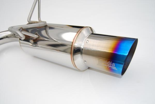 Invidia 08-11 STi Hatch / 11 WRX Hatch Dual N1 Single Layer Titanium Tipped Cat-back Exhaust