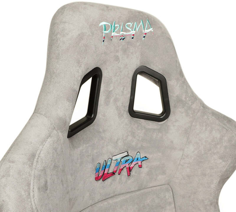 NRG FRP Bucket Seat ULTRA Edition - Large (Grey Alcantara/Pearlized Back)