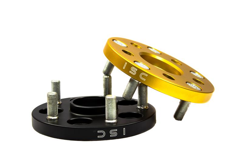 ISC Suspension 5x114 Hub Centric Wheel Spacers 25mm 56.1HB Black (Pair)