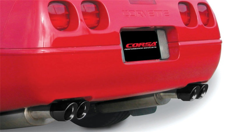 Corsa 1990-1995 Chevrolet Corvette C4 ZR1 5.7L V8 LT5 Black Sport Cat-Back Exhaust