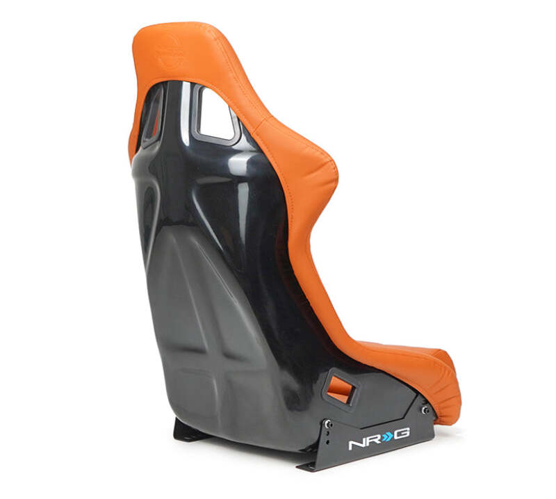 NRG FRP Bucket Seat w/Brown Vinyl Material - Large