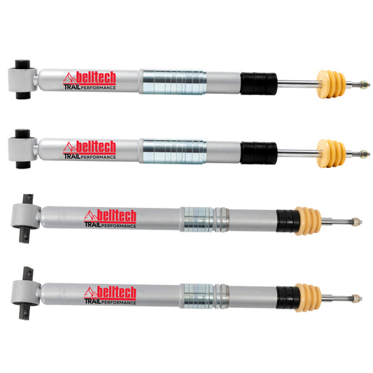 Belltech 21-25 Ford Bronco Trail Performance Shock Set - 4-7.5in Front 3-6.5in Rear