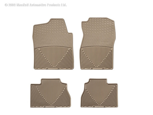 WT Rubber Mats - Rear - Tan