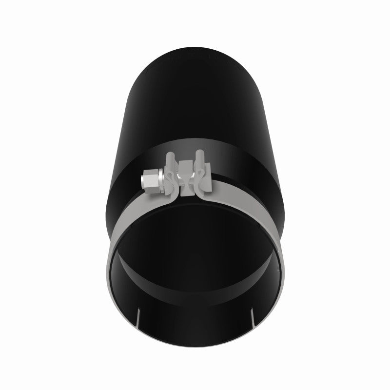 MagnaFlow Tip Stainless Black Coated Single Wall Round Single Outlet 6in Dia 5in Inlet 13in L