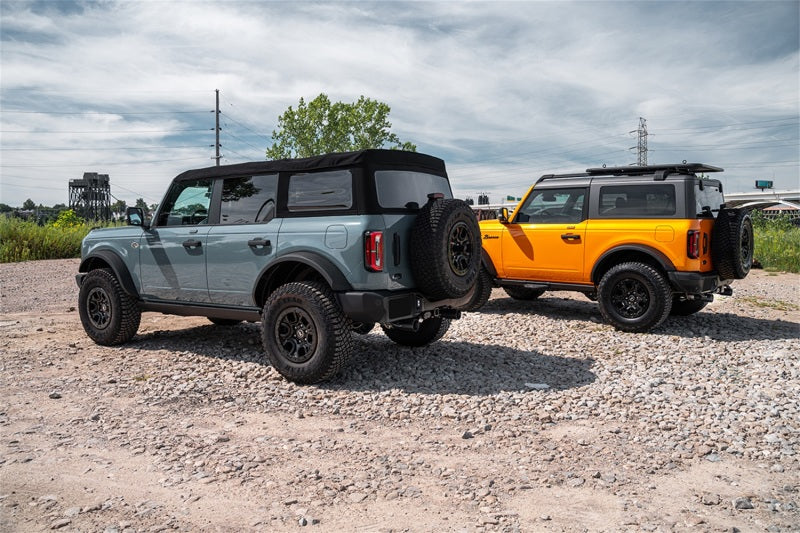Corsa 21-25 Ford Bronco 2.7L 4-Door 2.75in Cat-Back Dual Rear Exhaust w/4in Straight-Cut Polish Tips