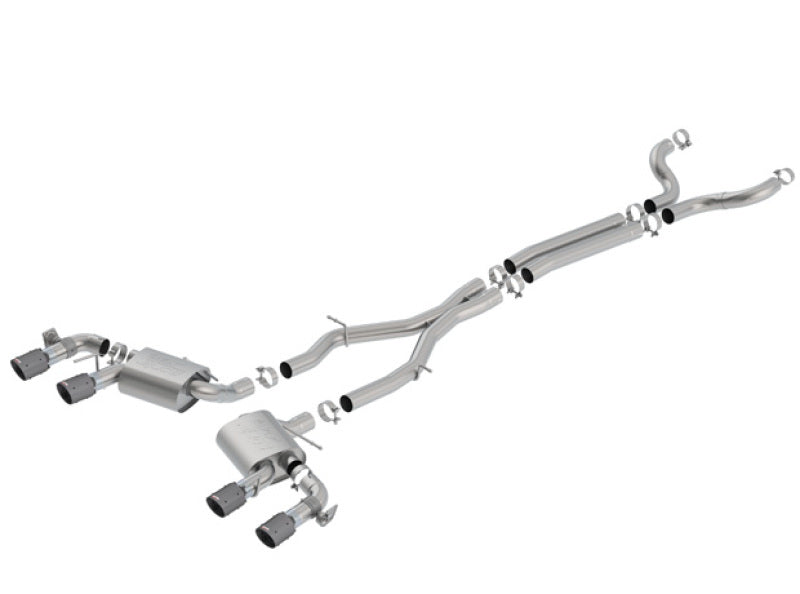 Borla 17-18 Chevrolet Camaro ZL1 6.2L V8 Atak Catback Exhaust w/ Dual Mode Valves CF Black Anod