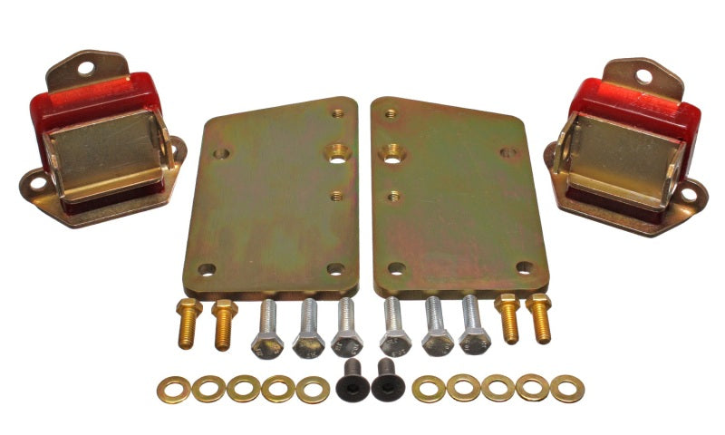 Energy Suspension Ls Conversion Motor Mount Set - Red