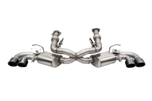 Corsa 20-26 Corvette C8  w/ Factory NPP Cat-Back 4.5in Pro-Series Tips - Black PVD