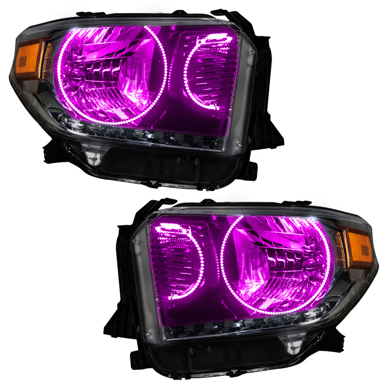 Oracle 14-17 Toyota Tundra SMD HL - Dual Halo Kit - ColorSHIFT w/ BC1 Controller