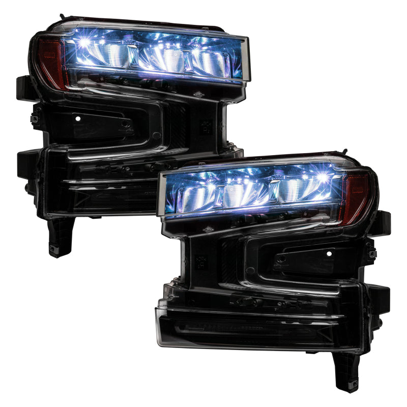 Oracle 19-21 Silverado/Sierra 1500 RGB Demon Eye Headlight Kit - w/o Controller