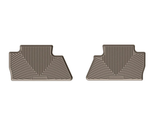 WeatherTech 14+ Chevrolet Silverado Rear Rubber Mats - Tan