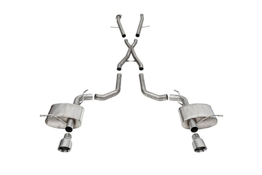 Corsa 2021-2025 Dodge Durango SRT Hellcat Cat-Back 2.75in Dual Rear Exit Xtreme 4.5in Polished Tips