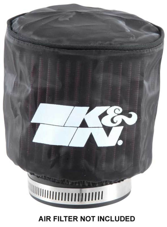 K&N Black DryCharger Round Straight Air Filter Wrap 4.5in ID x 4in H