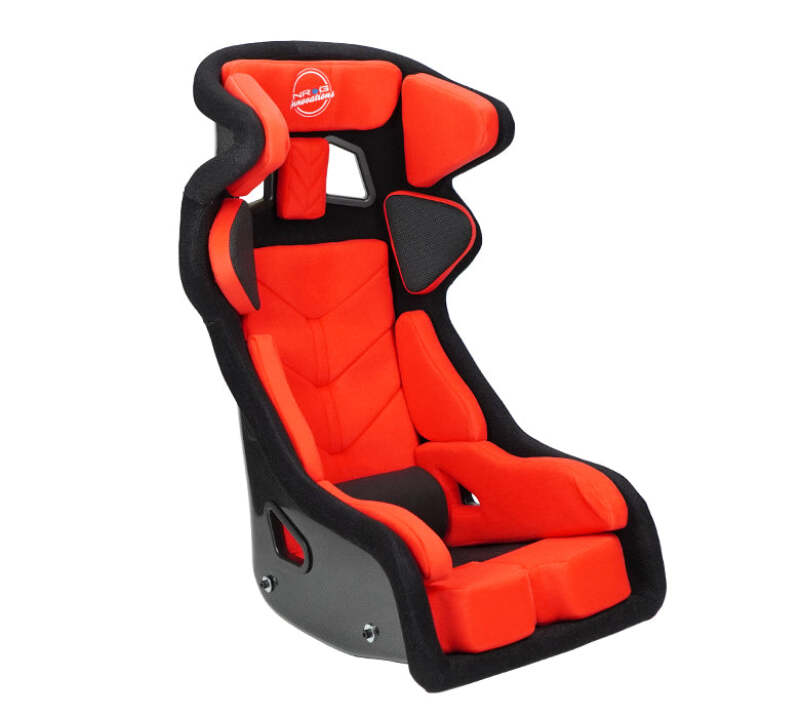 NRG FIA Competition Seat w/ Head Containment & Comp Fabric FIA homologated Velcro Paddings Small
