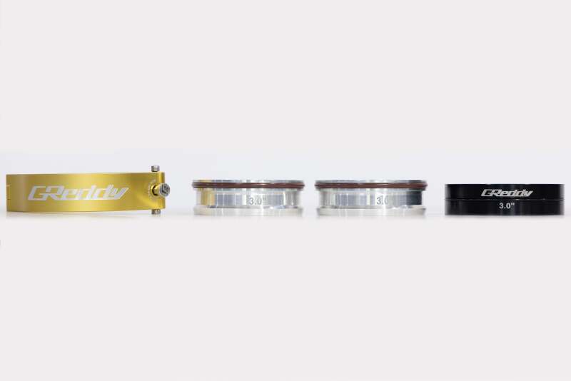 GReddy 3.5 Inch Gold Anodized Aluminum Boost Tube Clamp Set