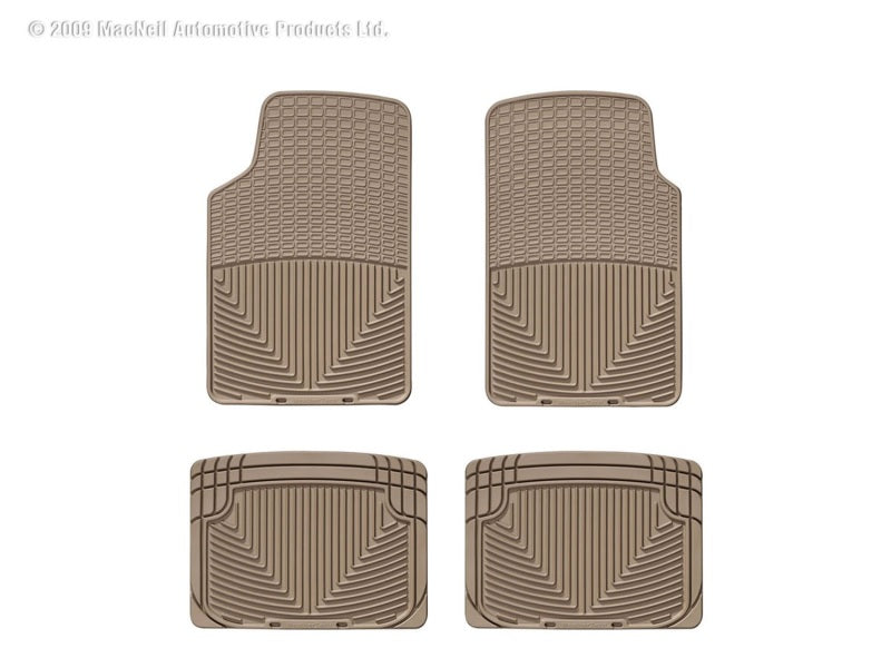 WT Rubber Mats - Rear - Tan