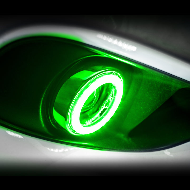 Oracle 10-13 Chevrolet Camaro Surface Mount LED Fog Light Halo Kit - Green