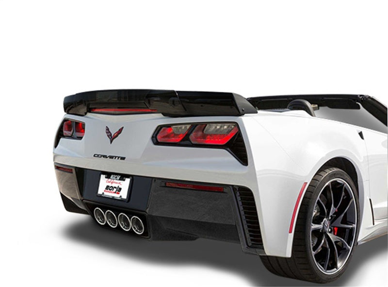 Borla 15 Chevy Corvette C7 ZO6 6.2L w/o AFM w/ NPP ATAK Quad RD RL AC Tips Center Rear Exit Exh