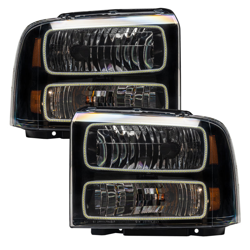 Oracle 05-07 Ford F-250/350 SMD HL - Black - ColorSHIFT w/o Controller