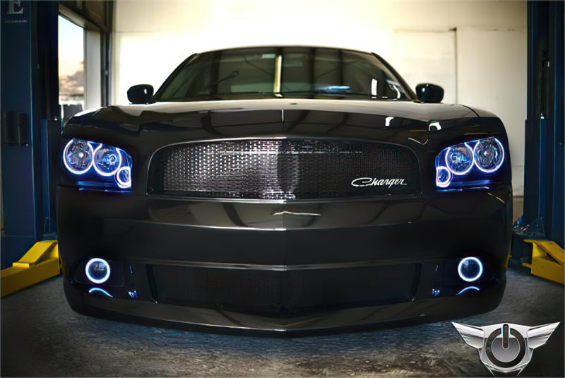 Oracle 05-10 Dodge Charger LED Fog Light Halo Kit - Amber