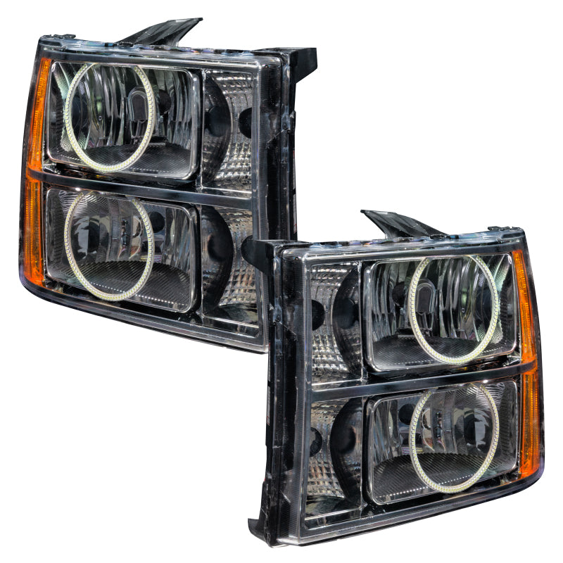 Oracle Lighting 07-13 GMC Sierra Pre-Assembled LED Halo Headlights -UV/Purple
