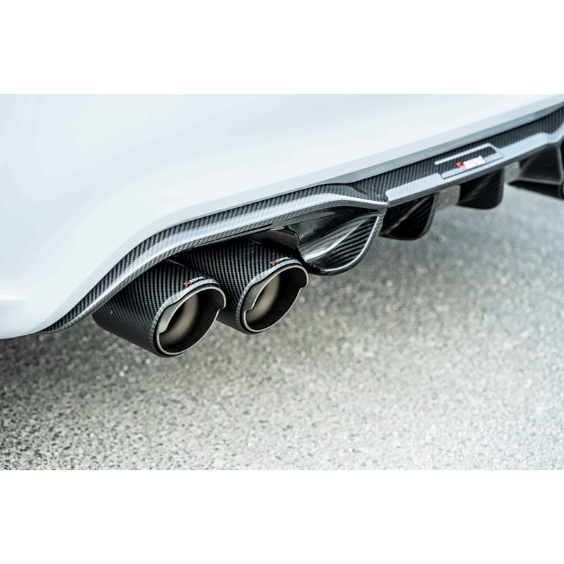 Akrapovic 2018+ BMW M2 Competition/M2 CS (F87N) Slip-On Line (Titanium) w/Carbon Fiber Tips