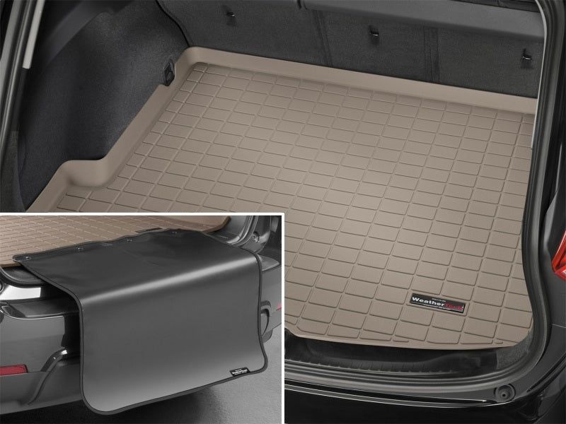 WeatherTech 25-26 Porsche Panamera E-Hybrid Trunk Cargo Liner w/Bumper Protector - Tan