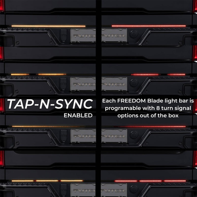 Putco 2024+ Ford F150 w/Factory LED Tail Light 60in Direct Fit Blade Tailgate Light Bar