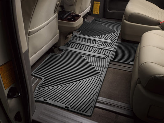 WeatherTech 11+ Toyota Sienna Rear Rubber Mats - Black