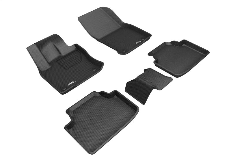 3D Maxpider 19-23 Volkswagen Taos Kagu Floor Mat- Black R1 R2