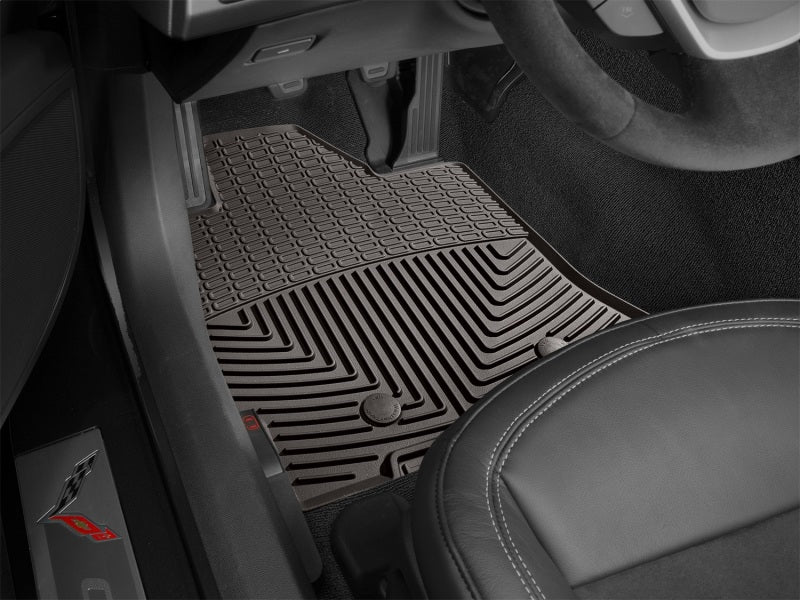 WeatherTech 2018+ Toyota Tacoma Front Rubber Mats - Cocoa