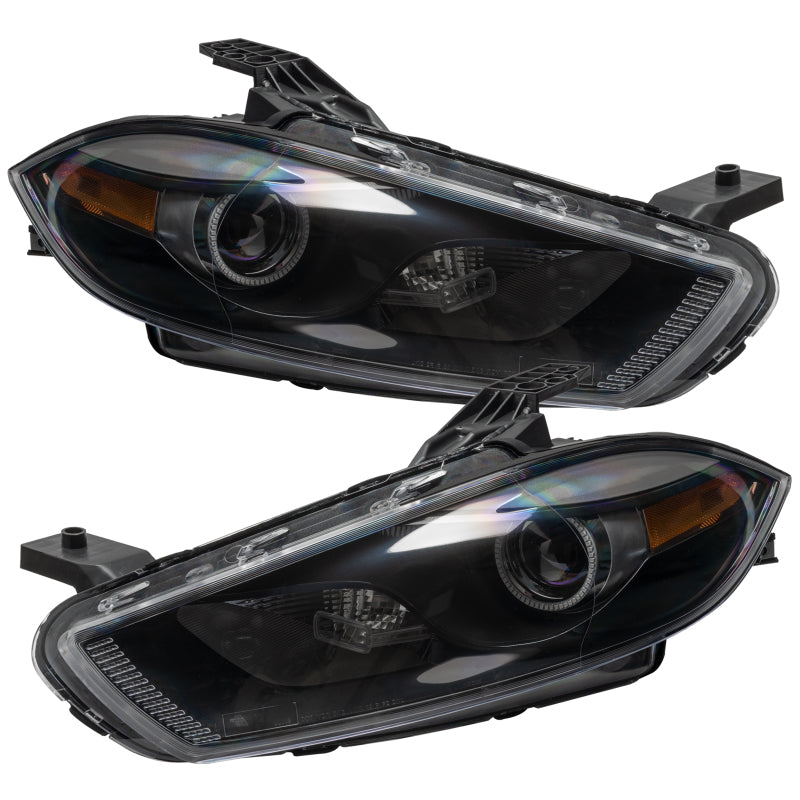 Oracle 13-14 Dodge Dart (HID Style) SMD HL - Black - ColorSHIFT w/o Controller