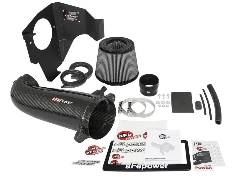 aFe POWER Magnum FORCE Carbon Fiber Stage 2 Track Series Pro Dry S CAIS - 11-18 Dodge Challenger V8