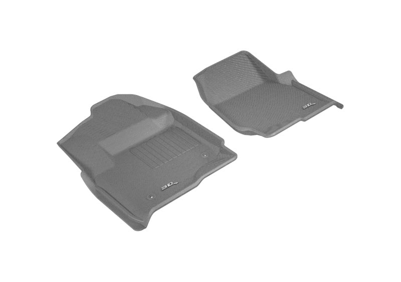 3D MAXpider 2017-2019 Ford F-250/350/450 Kagu 1st Row Floormat - Gray