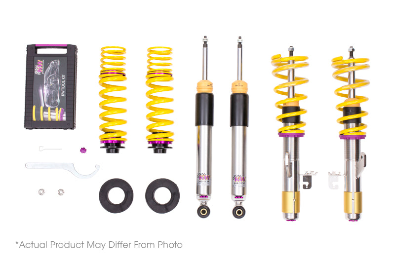 KW Coilover Kit V3 Audi A4 S4 (8K/B8) w/ electronic dampening control Sedan FWD + Quattro