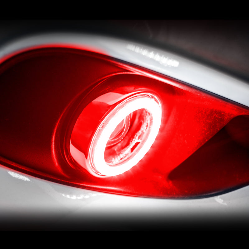 Oracle 14-16 Chevrolet Sonic Surface Mount LED Fog Light Halo Kit - Red